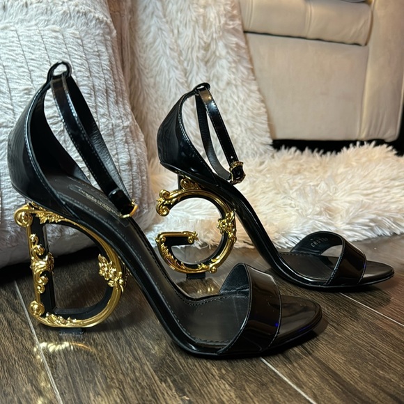 COPY - Dolce Gabbana Baroque Heels 39.5 - Picture 1 of 8